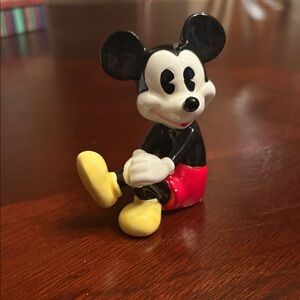 Vintage Classic Black & Red MickeyMouse Figurine made in Japan
